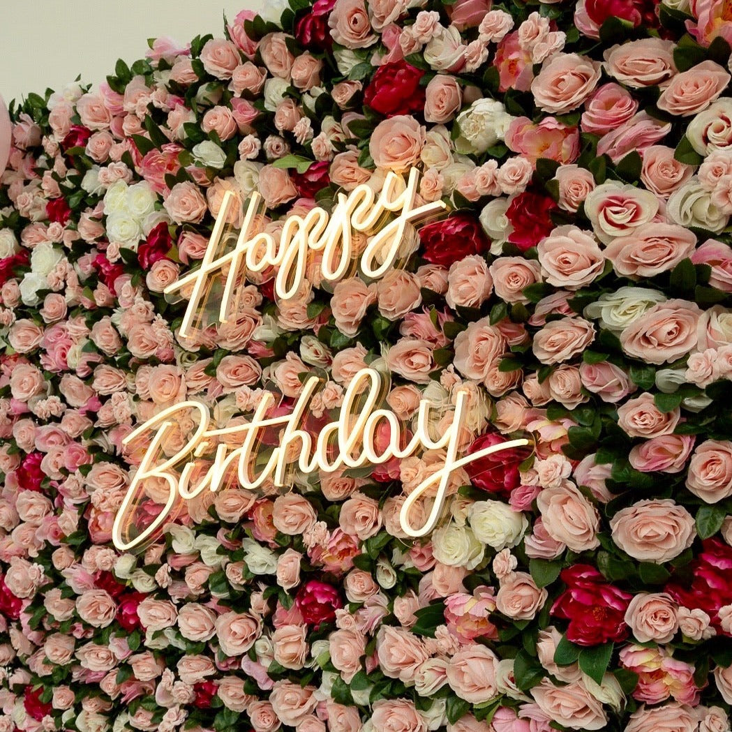 HAPPY BIRTHDAY NEON SIGN RENTAL — LED NEON SIGN