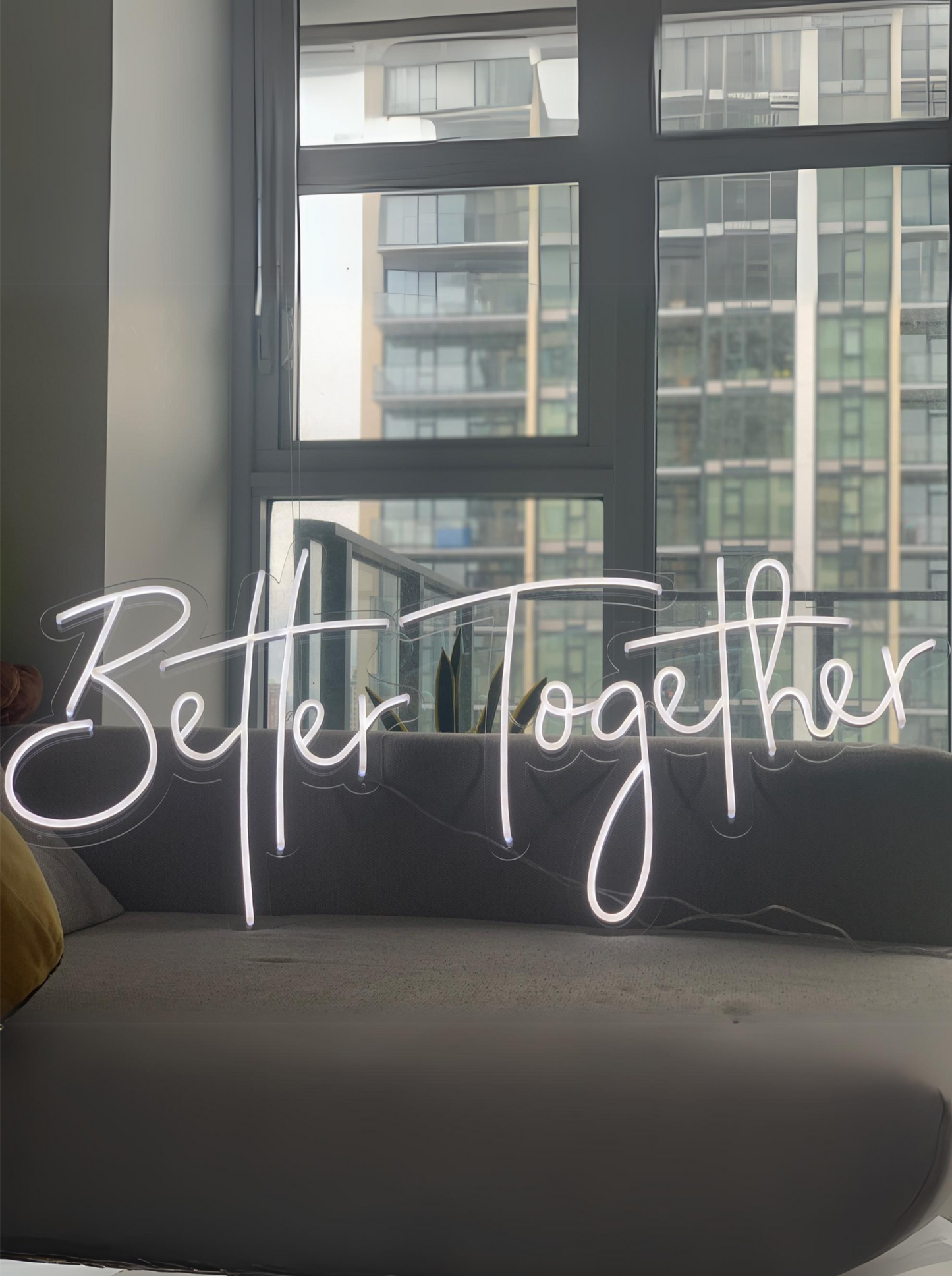 better together neon sign