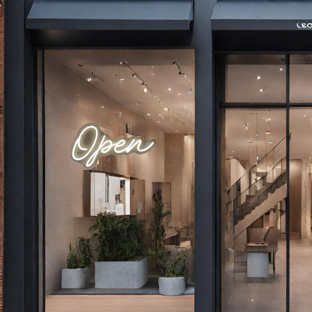 CURSIVE OPEN SIGN — LED NEON SIGN