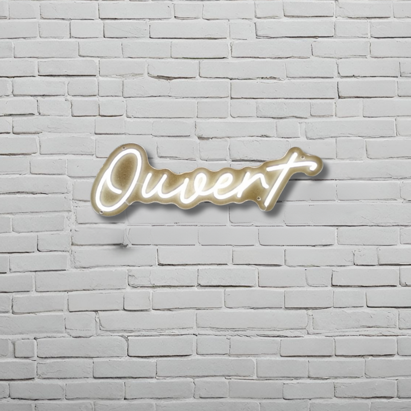 CURSIVE OUVERT SIGN — LED NEON SIGN