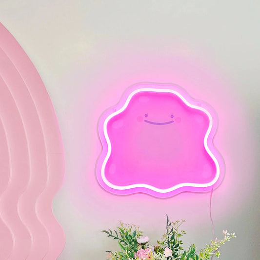 DITTO NEON SIGN | CUTE KAWAII BLOB LED WALL LIGHT Nightglow Studio