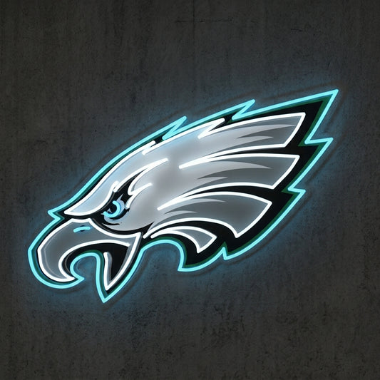PHILADELPHIA EAGLES NEON SIGN | NFL FOOTBALL WALL LIGHT Nightglow Studio