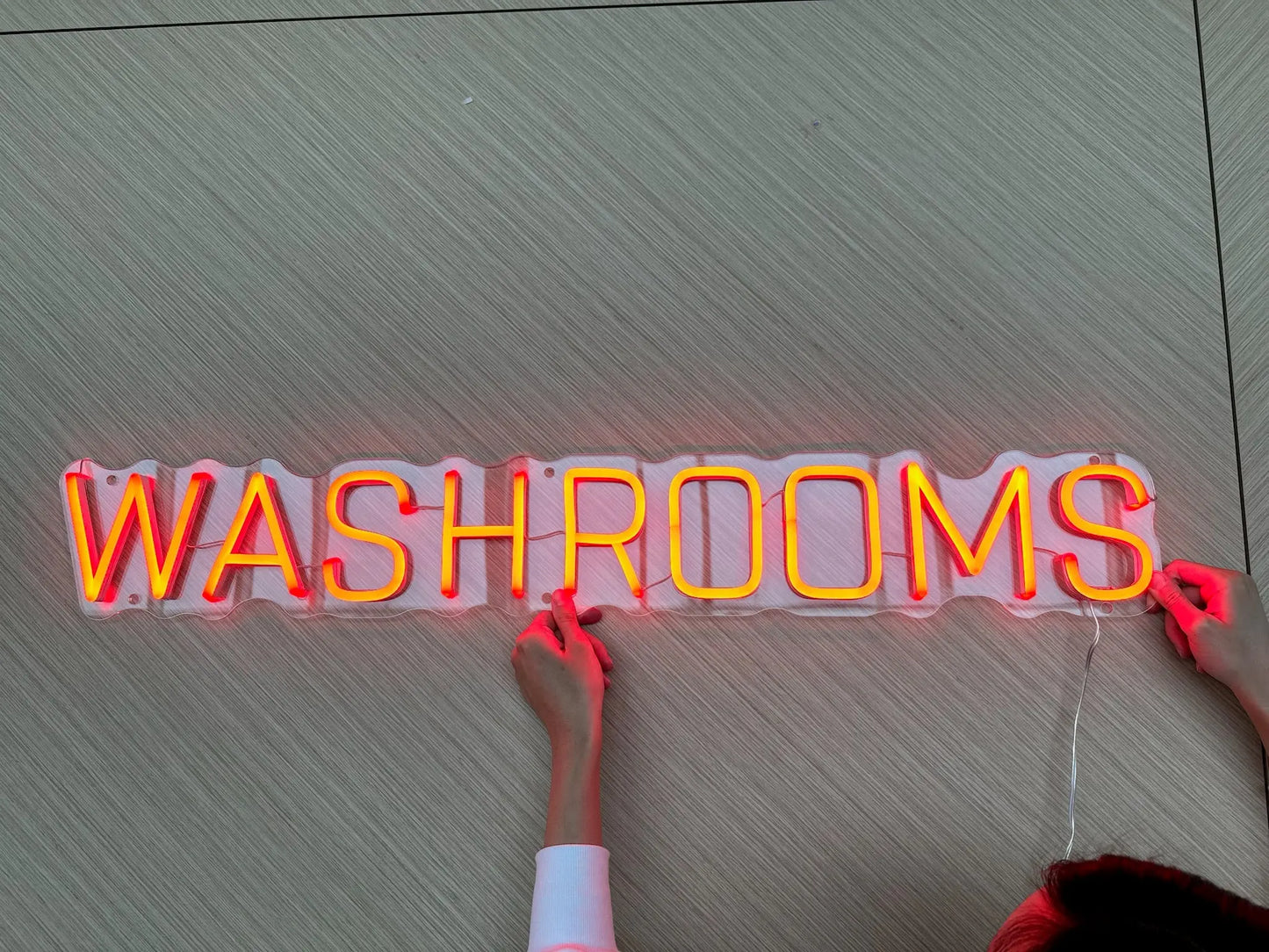 WASHROOM SIGN — LED NEON SIGN Nightglow Studio