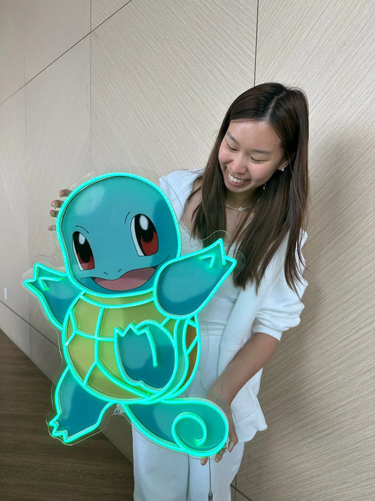 SQUIRTLE LED NEON SIGN — Custom Pokémon Series Little Corgo X Nightglow Studio