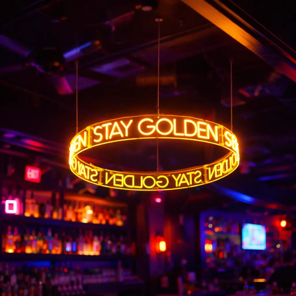 led neon chandelier ceiling hanging light