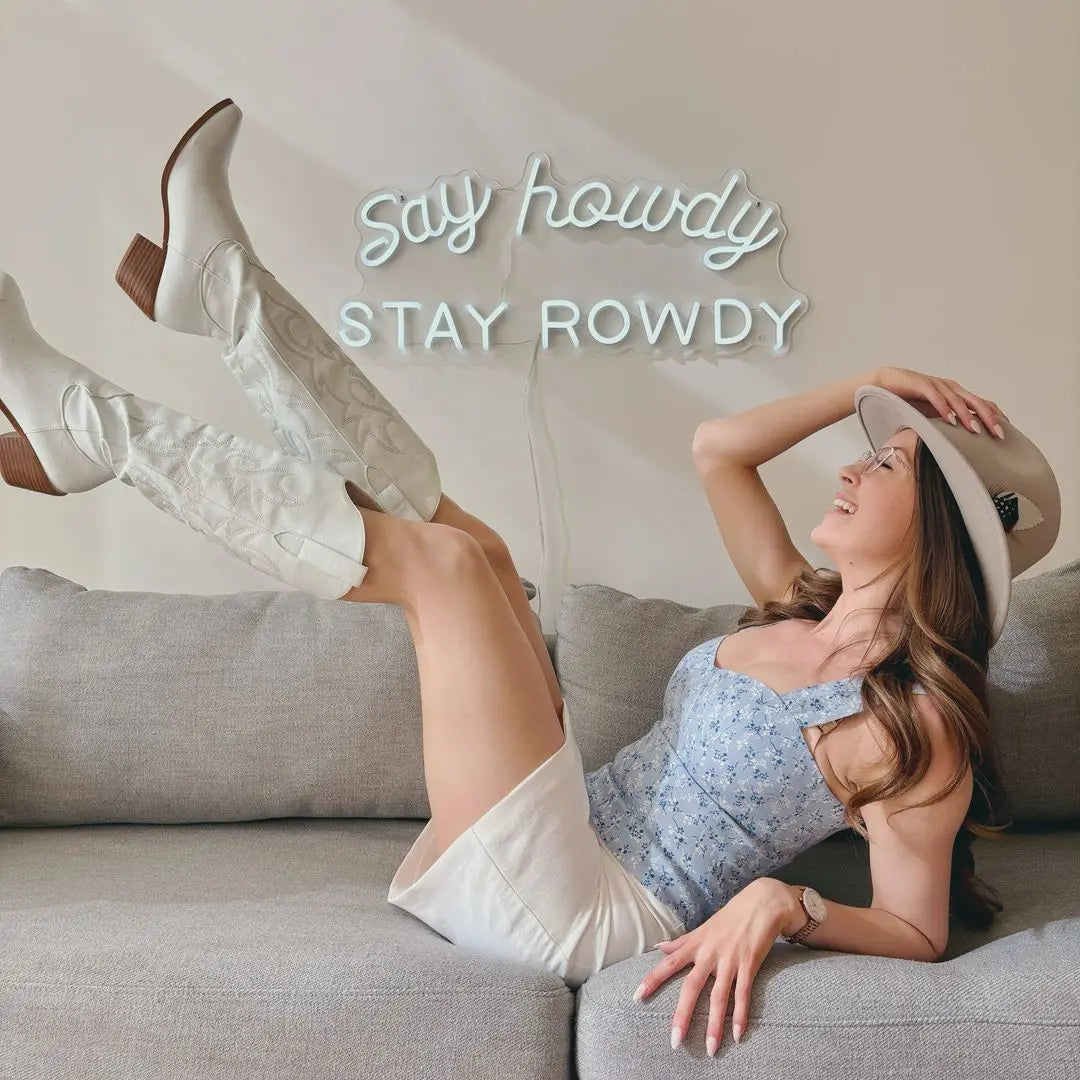 SAY HOWDY STAY ROWDY — LED NEON SIGN Nightglow Studio