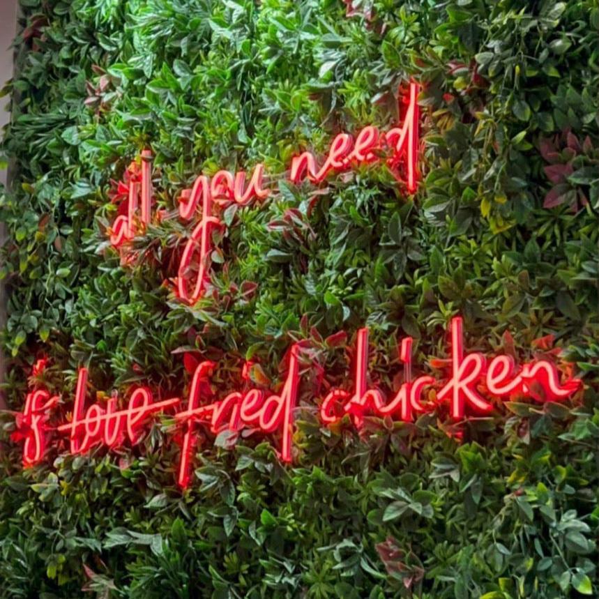 ALL YOU NEED IS CHICKEN — LED NEON SIGN