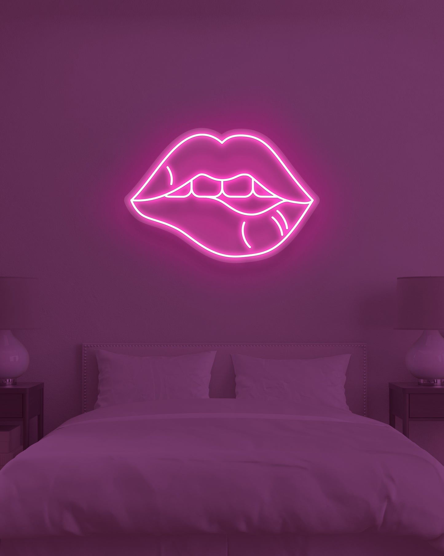 NEON RED LIPS — LED NEON SIGN