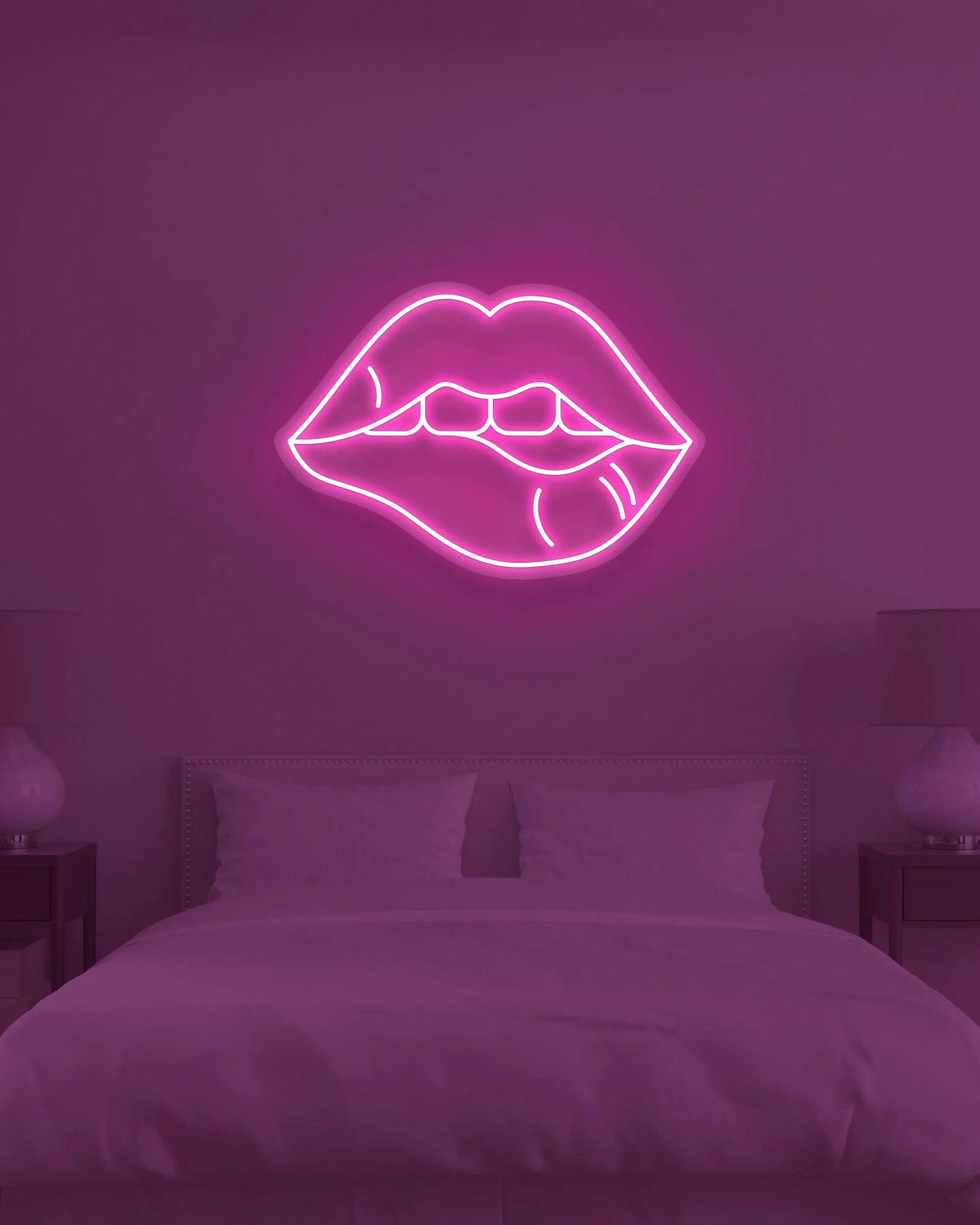 NEON RED LIPS — LED NEON SIGN Nightglow Studio