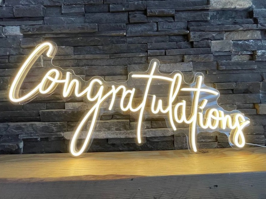 CONGRATULATIONS — LED NEON SIGN