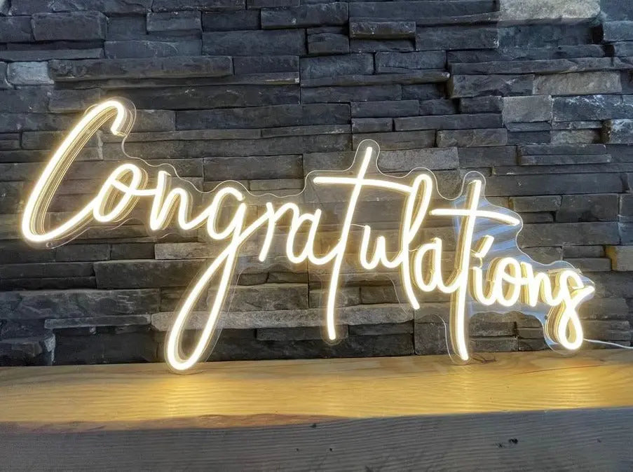 CONGRATULATIONS — LED NEON SIGN Nightglow Studio