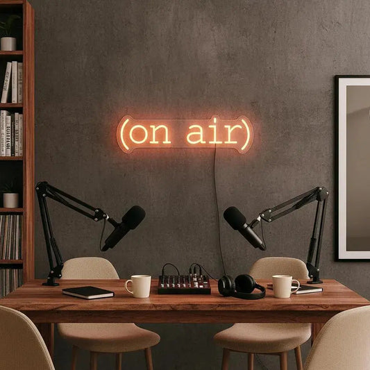 ON AIR NEON SIGN | PODCAST & STREAMING LED LIGHT | NIGHTGLOW STUDIO Nightglow Studio