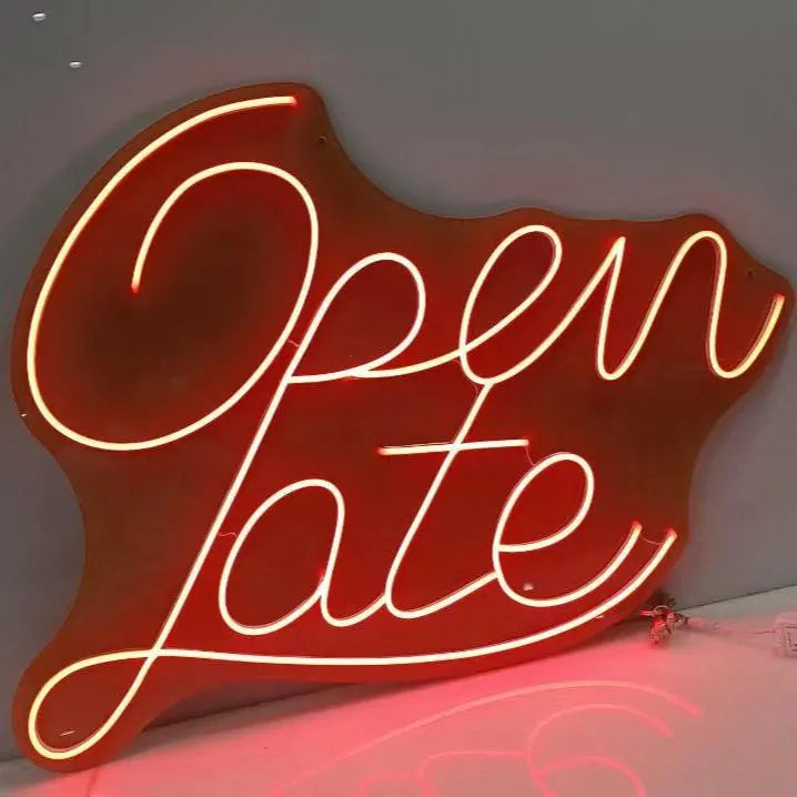 OPEN LATE SIGN — LED NEON SIGN