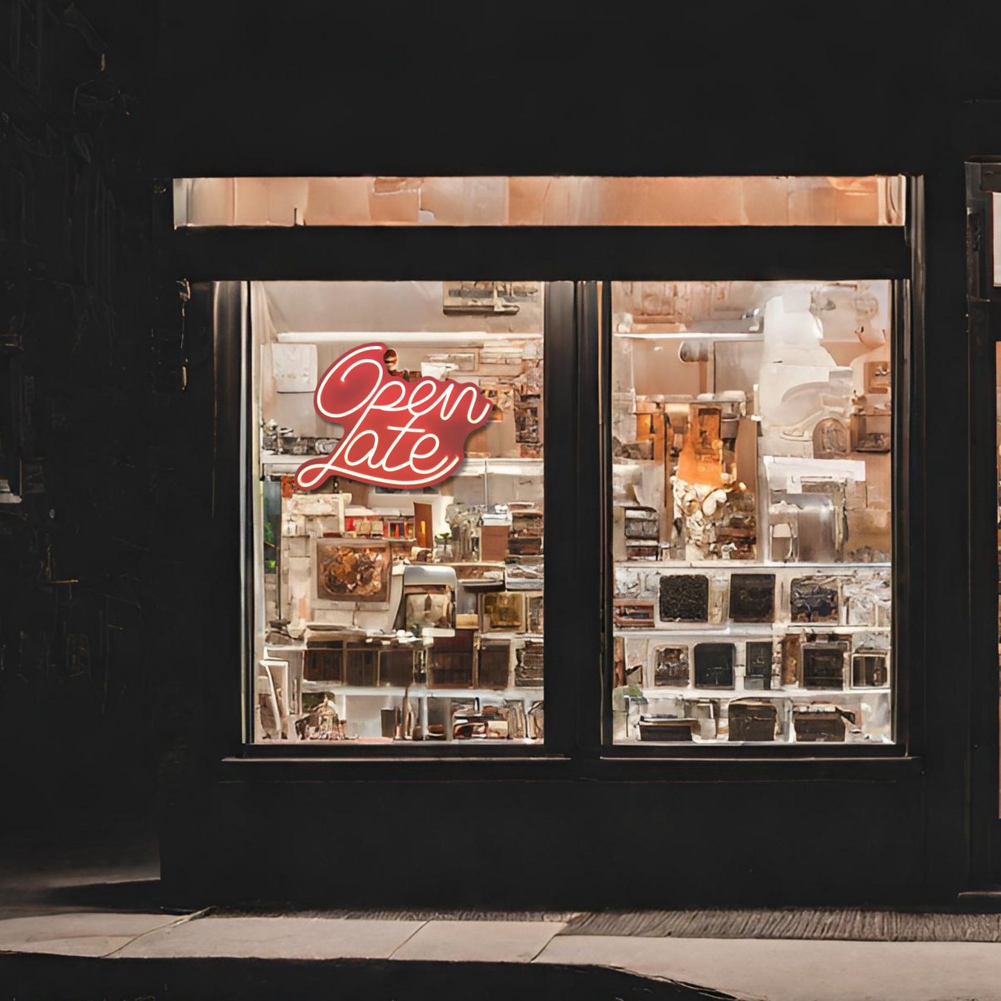 OPEN LATE SIGN — LED NEON SIGN