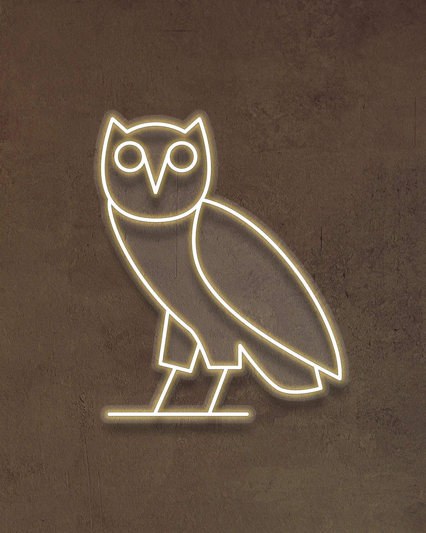 OVO OWL NEON SIGN | LED OWL LOGO WALL LIGHT Nightglow Studio