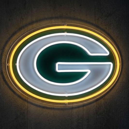 GREEN BAY PACKERS NEON SIGN | NFL FOOTBALL WALL LIGHT Nightglow Studio