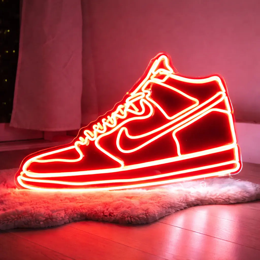 SNEAKER NEON SIGN | LED SNEAKER WALL LIGHT Nightglow Studio