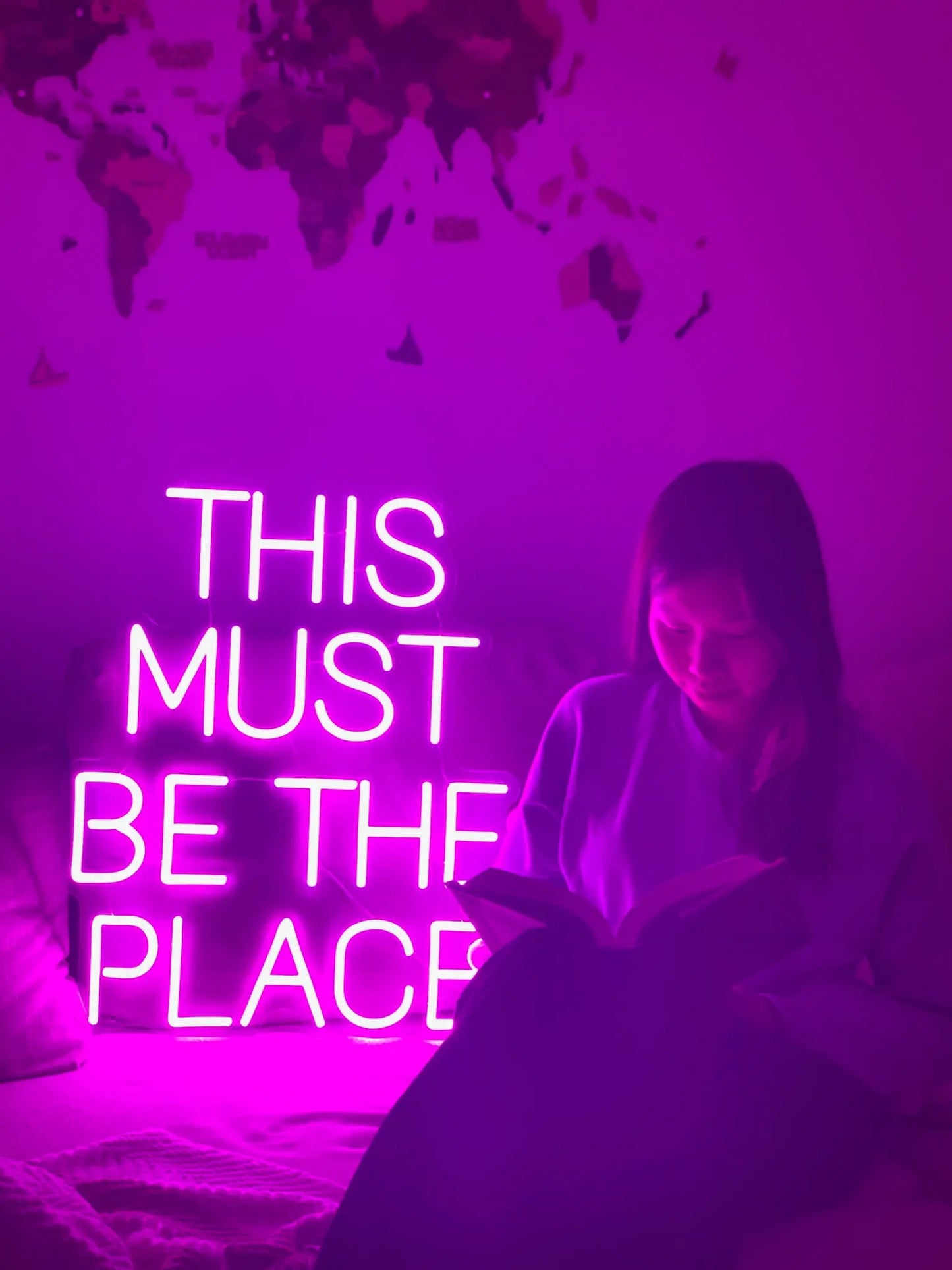 THIS MUST BE THE PLACE — LED NEON SIGN Nightglow Studio