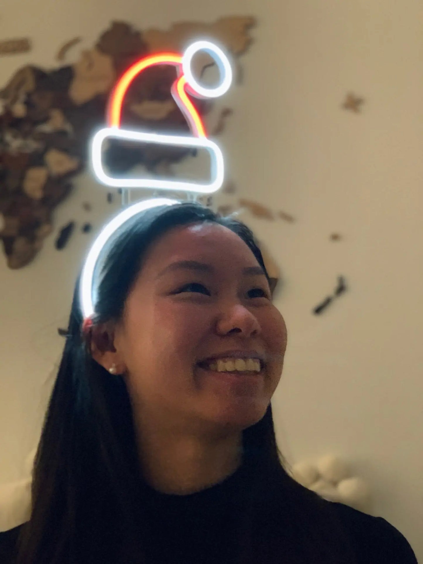 SANTA HAT — LED NEON HEADBAND Nightglow Studio
