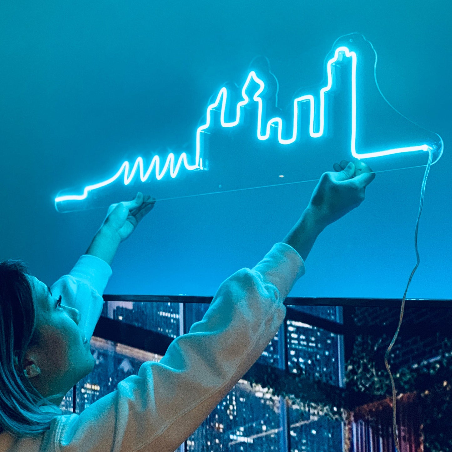 NIGHTGLOW ORIGINAL VANCOUVER SKYLINE — LED NEON SIGN