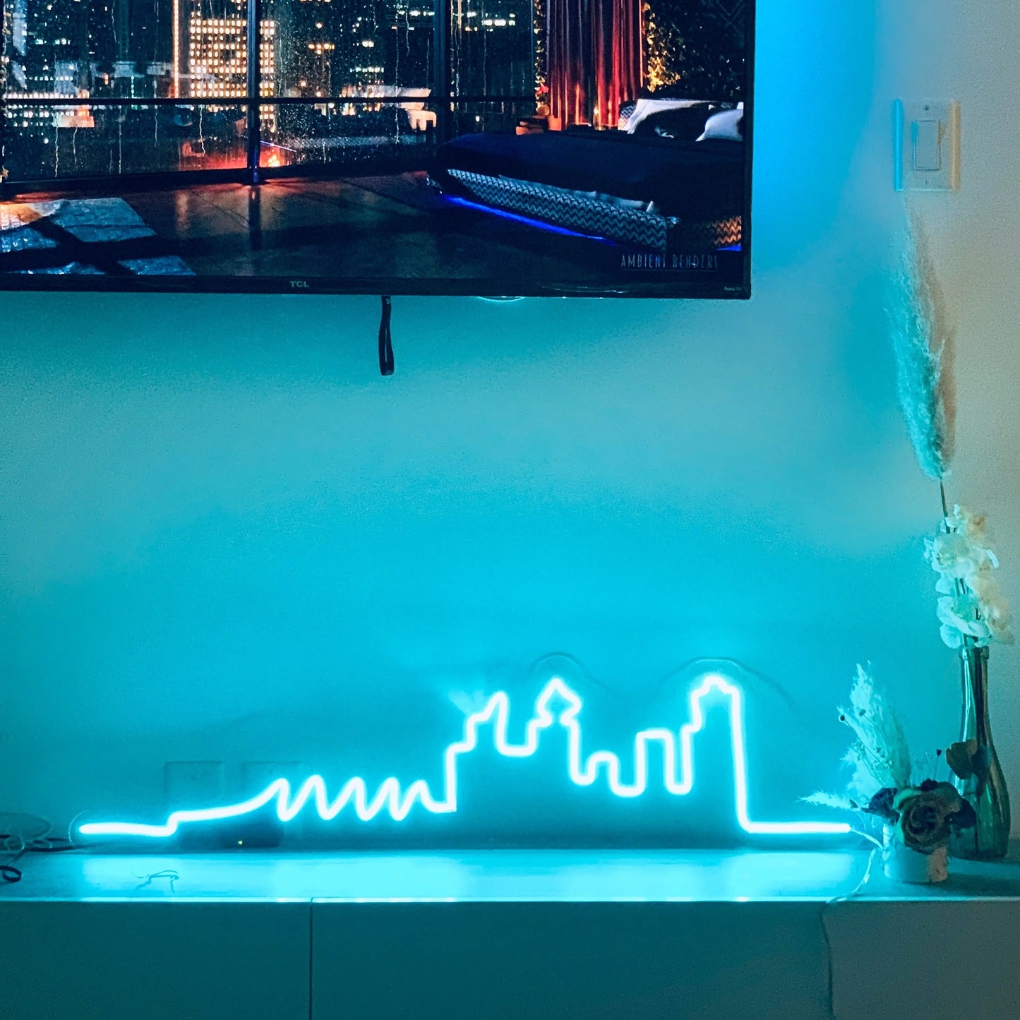 NIGHTGLOW ORIGINAL VANCOUVER SKYLINE — LED NEON SIGN Nightglow Studio