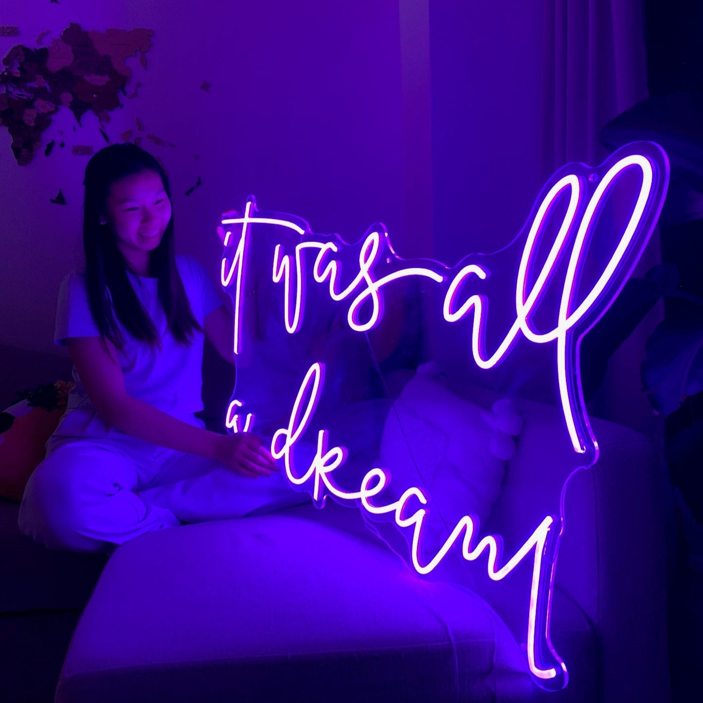 It was all a dream neon sign in vancouver