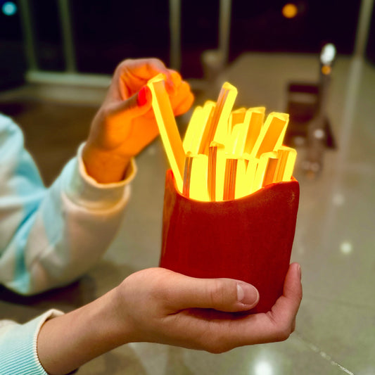 Fries neon sculpture