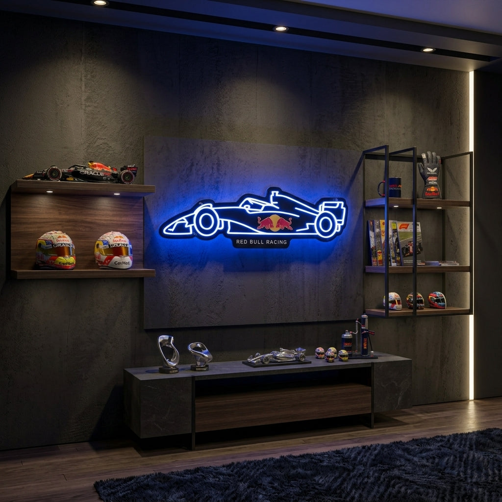 F1 Redbull Racing Car - LED Backlit Neon Sign Nightglow Studio