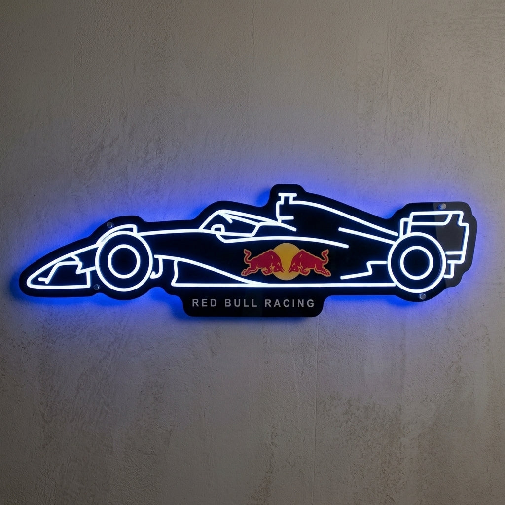 F1 Redbull Racing Car - LED Backlit Neon Sign Nightglow Studio