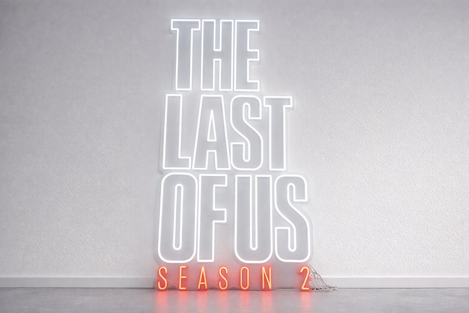 Cinematic neon sign designed for HBO television production. Best neon sign for film