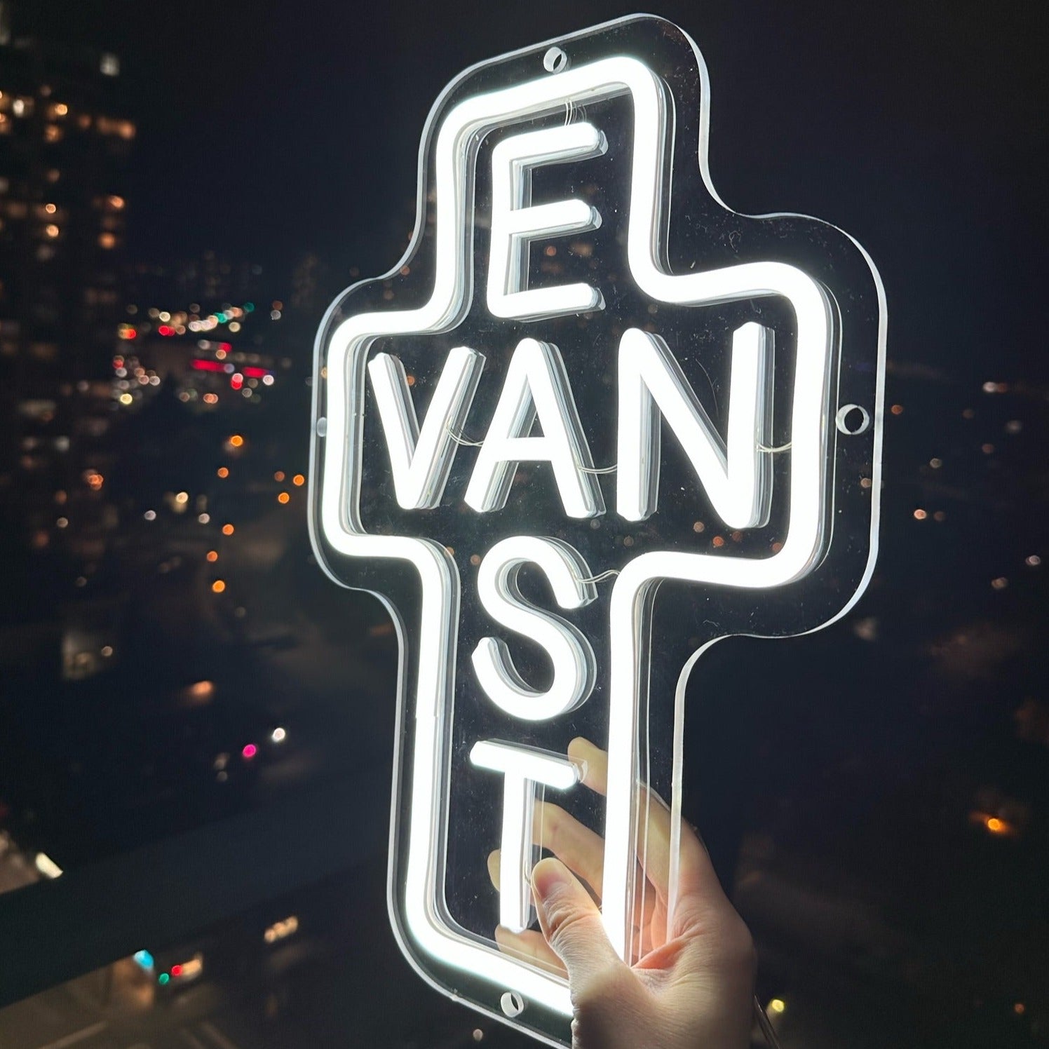 Vans store neon light