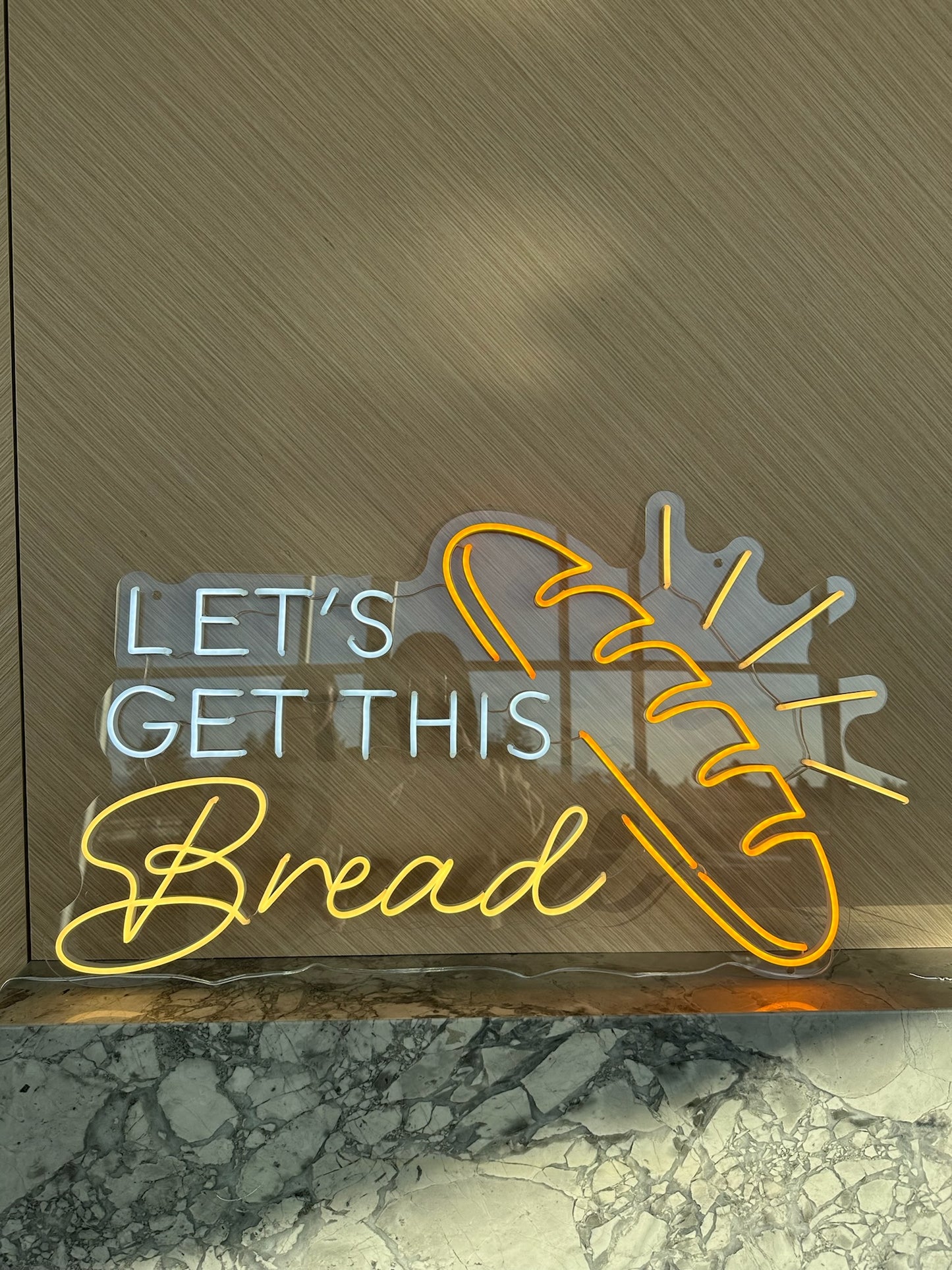 LET'S GET THIS BREAD — LED NEON SIGN