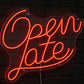 open late led neon sign open sign for fast food restaurant and business