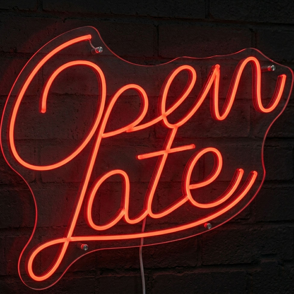 open late led neon sign open sign for fast food restaurant and business