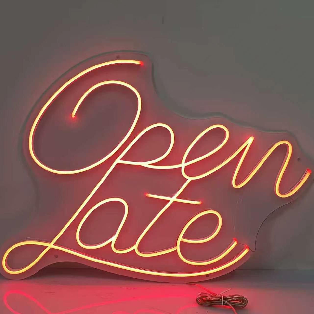 open late restaurant fast food open sign
