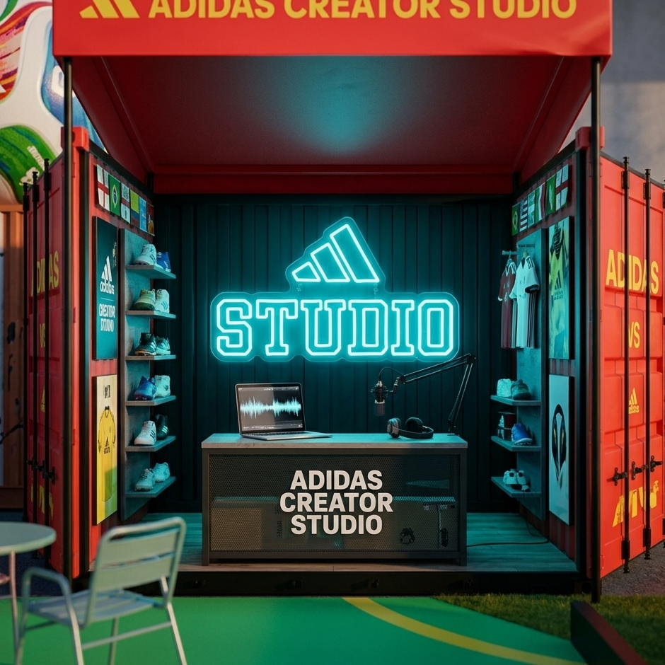 custom logo sign for adidas studio fifa world cup