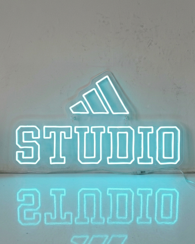 neon sign for adidas logo custom neon sign