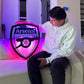 ARSENAL NEON SIGN | LED FOOTBALL CREST WALL LIGHT Nightglow Studio