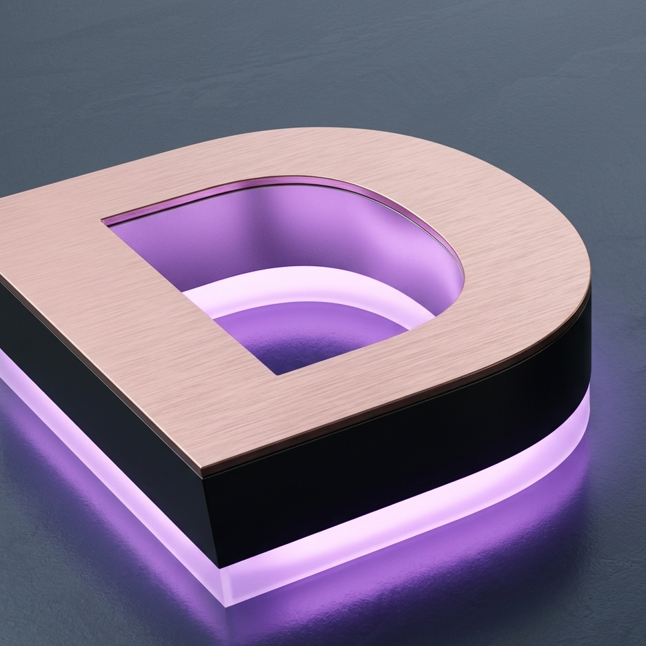 backlit 3D LED sign for business storefront 