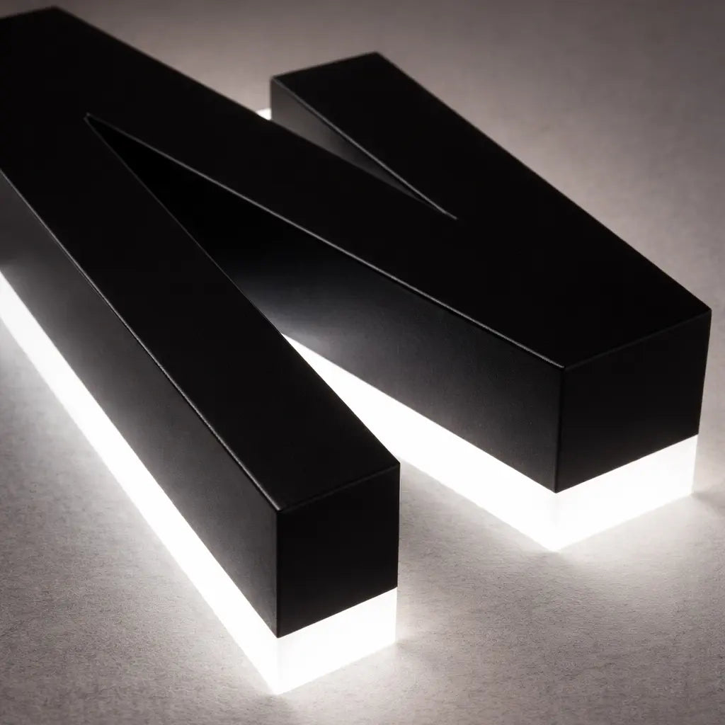 backlit 3d letter outdoor signage for business