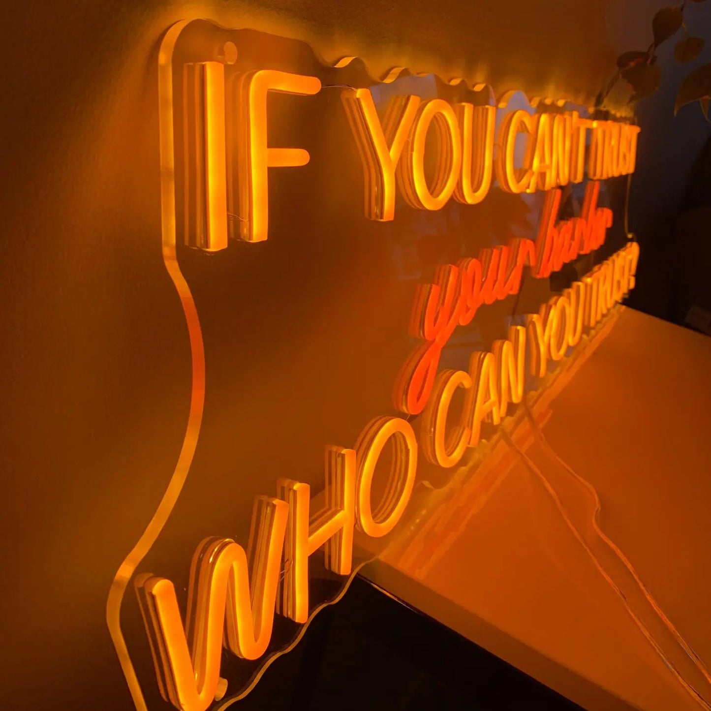 IF YOU CAN'T TRUST YOUR BARBER WHO CAN YOU TRUST — LED NEON SIGN Nightglow Studio