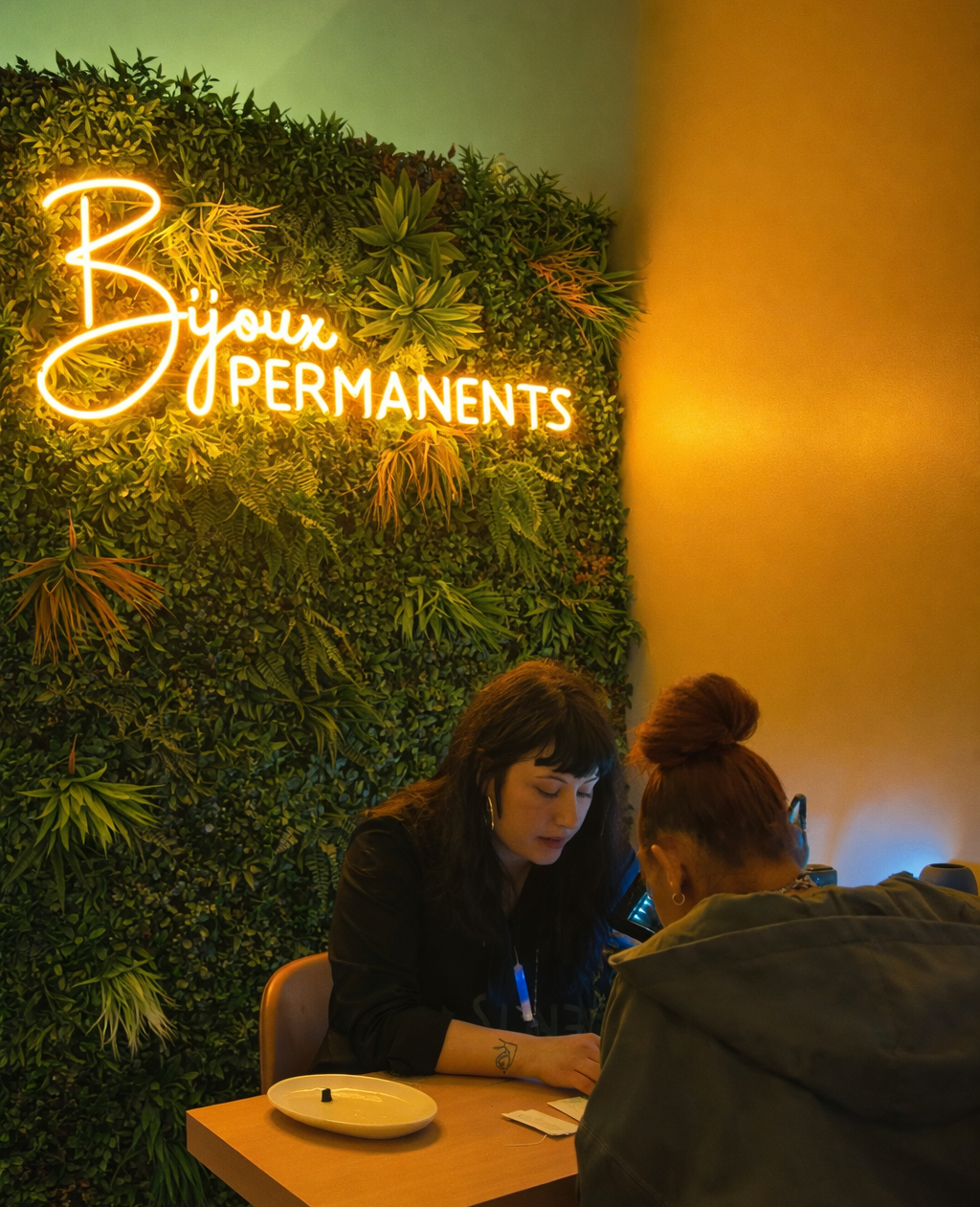 warm white neon sign for jewelry store on the grass wall feature wal, neon sign for retail store and jewelry stores