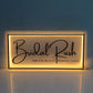 acrylic backlit sign for business LED sign for salon boutique retail luxury store