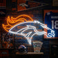 DENVER BRONCOS NEON SIGN | NFL FOOTBALL WALL LIGHT Nightglow Studio