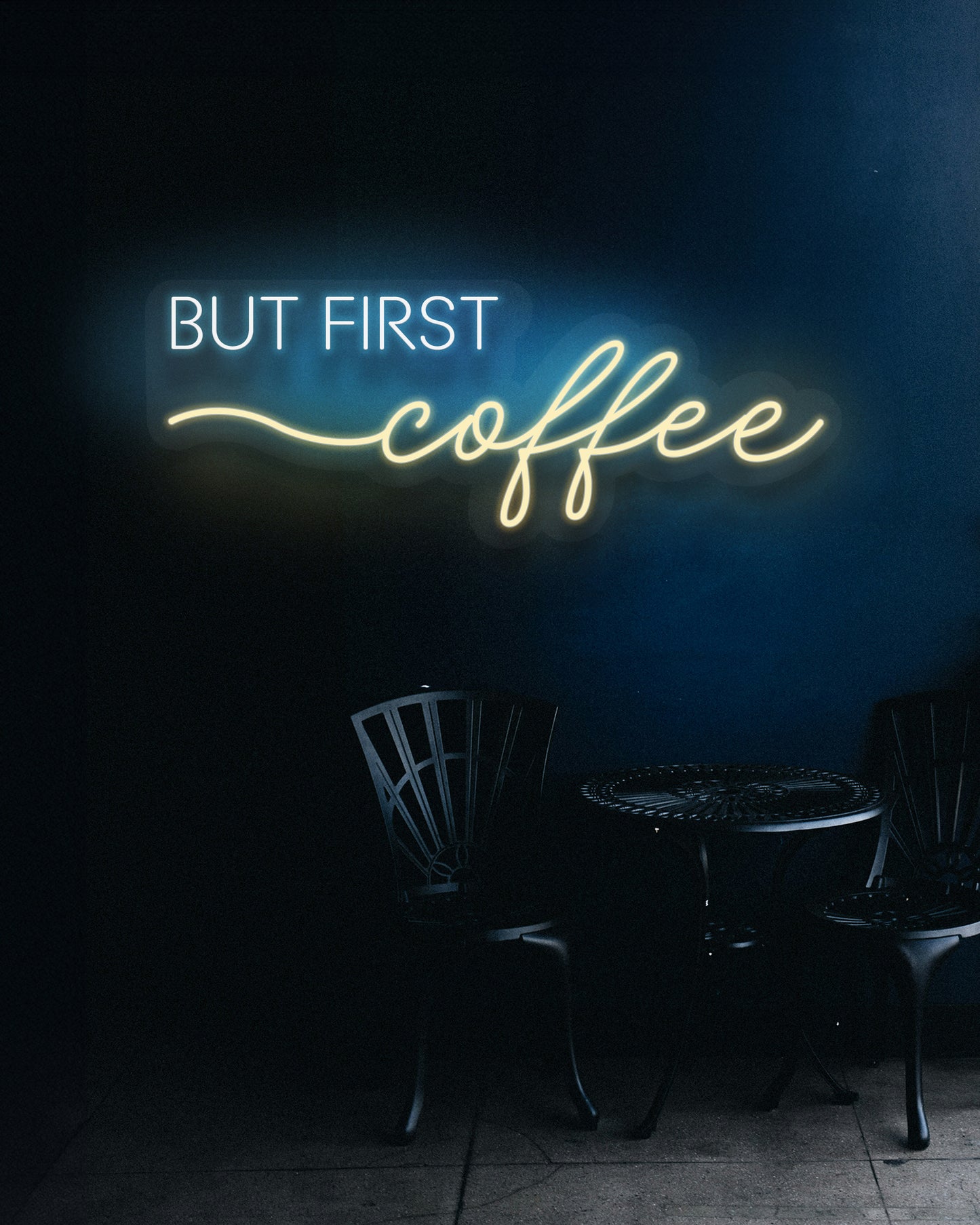 BUT FIRST COFFEE SIGN — LED NEON SIGN