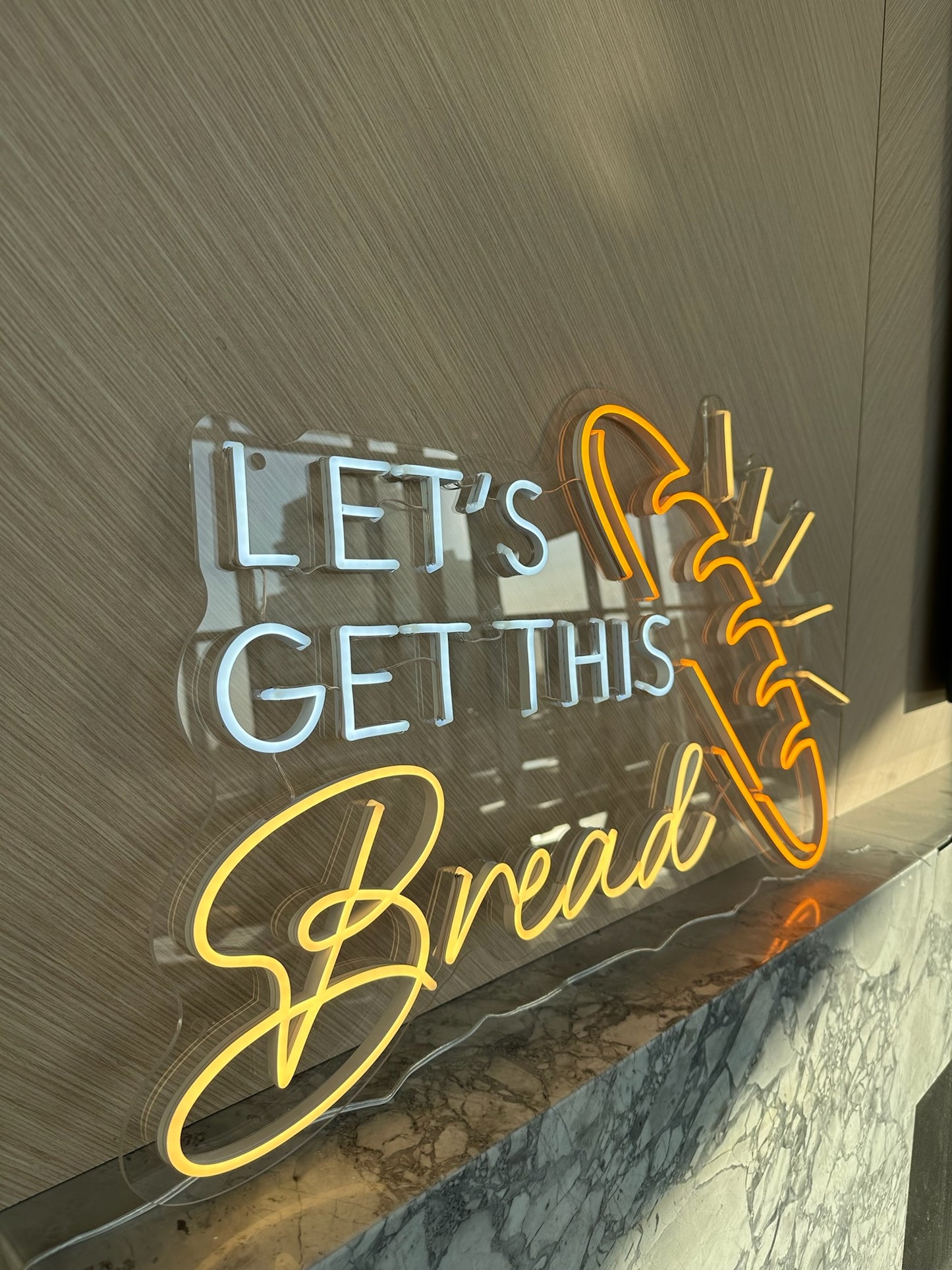 LET'S GET THIS BREAD — LED NEON SIGN