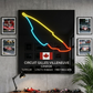 f1 neon sign canadian grand prix circuit f1 track