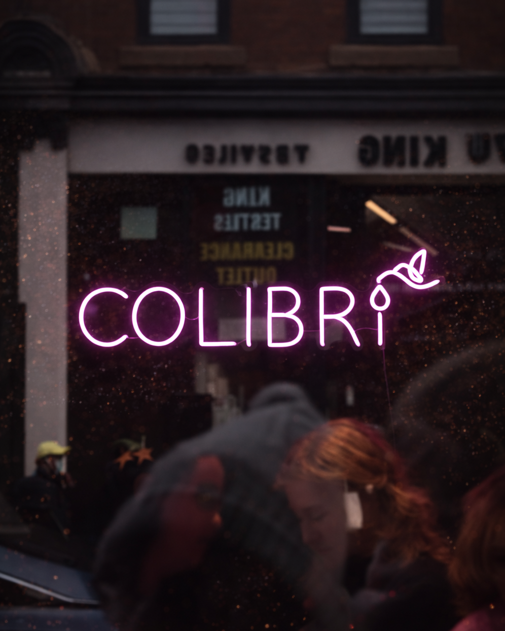 colibri neon sign for tattoo studio and parlor neon sign for storefronts