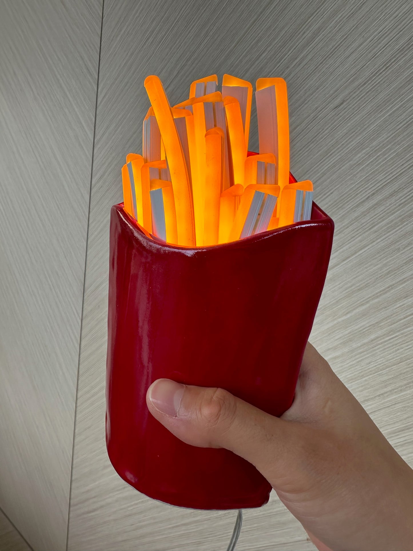 NEON FRIES SCULPTURES NIGHTGLOW ORIGINAL— LED NEON SIGN