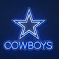 DALLAS COWBOYS NEON SIGN | NFL FOOTBALL WALL LIGHT Nightglow Studio
